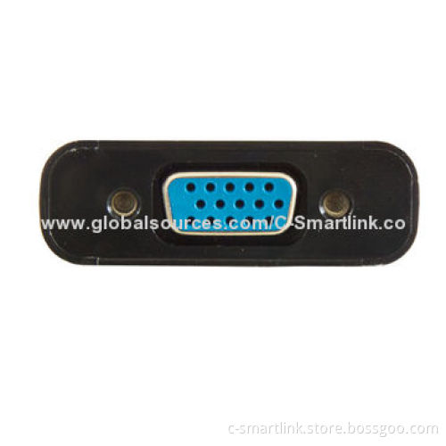 Mini HDMI® to VGA M/F Active Adapter, Audio Output, Converts Digital Mini HDMI Signal to VGA